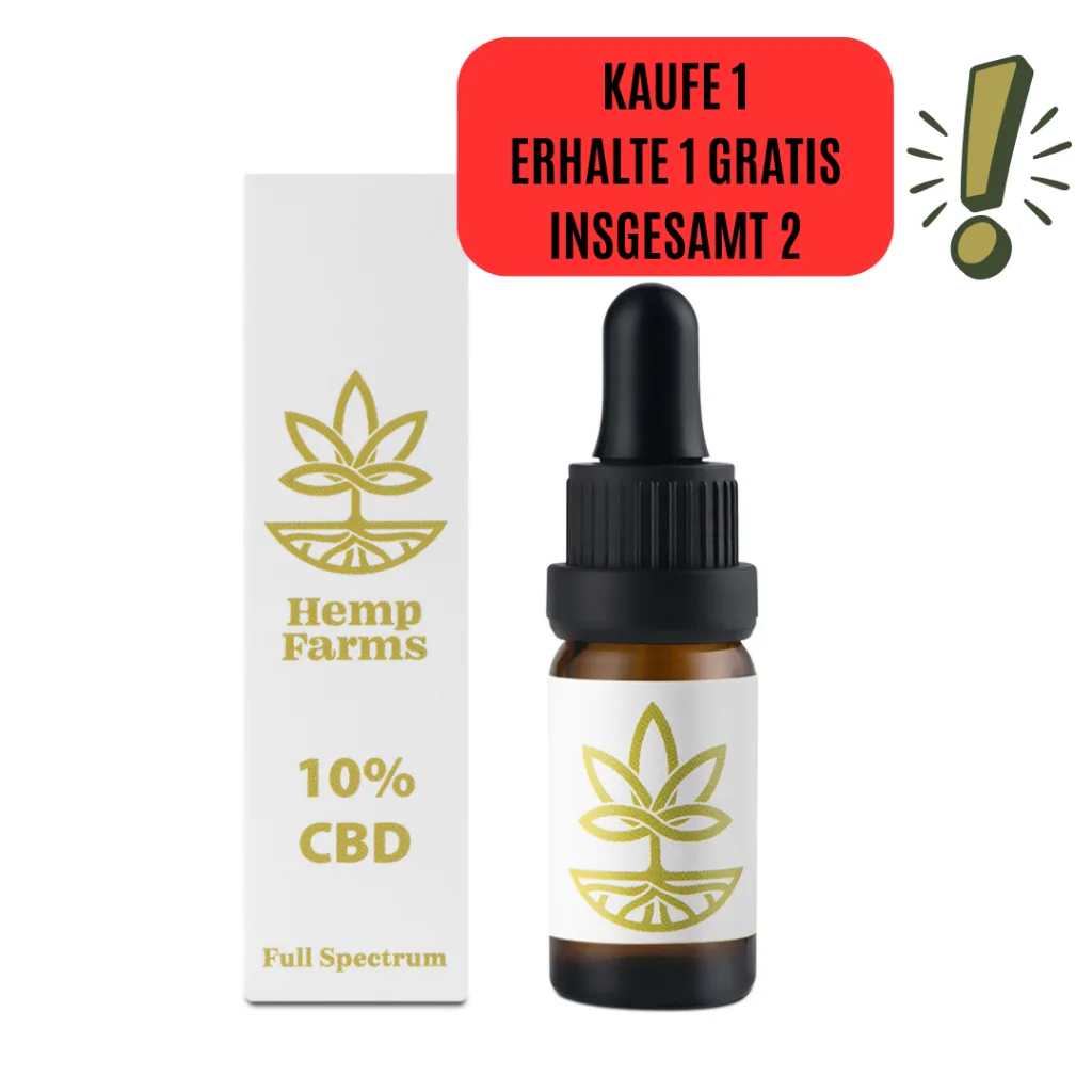 CBD Tropfen Hemp Farms 10% 10ml. Full Spectrum