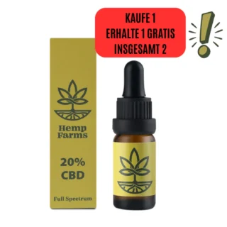 CBD Tropfen Hemp Farms 20% 10ml. Full Spectrum