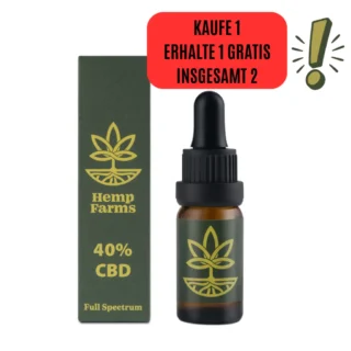 CBD Tropfen Hemp Farms 40% 10ml. Full Spectrum
