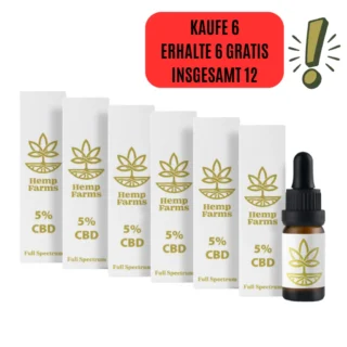 CBD Tropfen Full Spectrum – Super-Kombo 6 x 5% (3000mg)