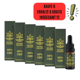 CBD Tropfen Full Spectrum – Super Combo 6 x 30 % (18000 mg)