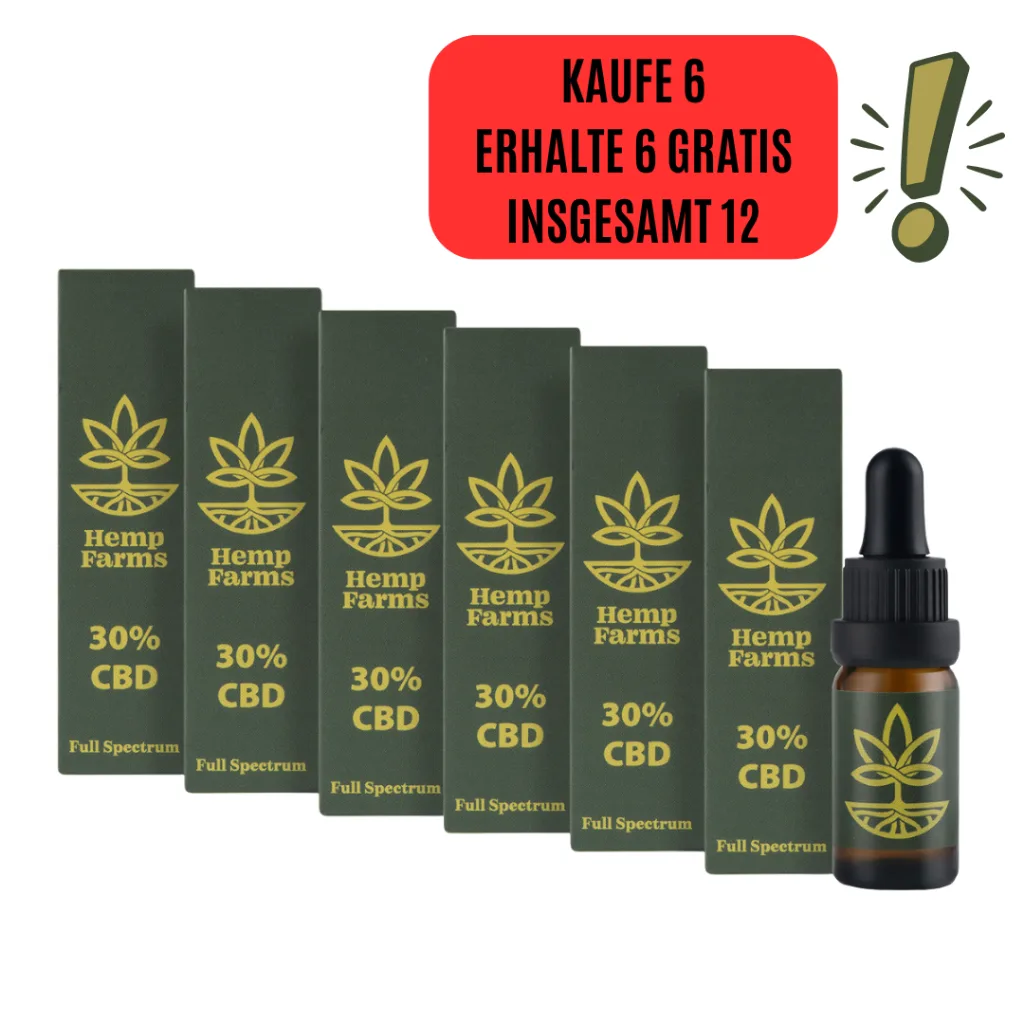CBD Tropfen Full Spectrum – Super Combo 6 x 30 % (18000 mg)