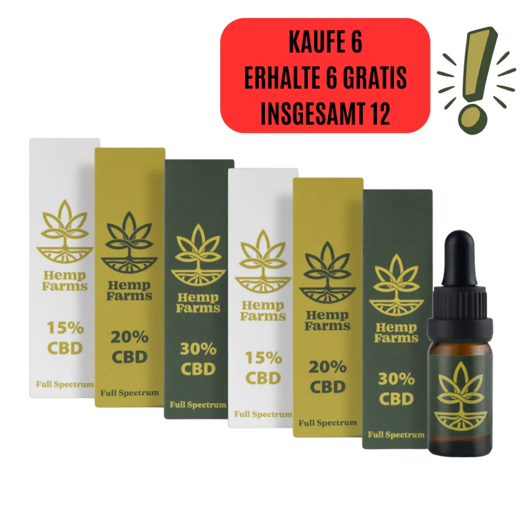 CBD Tropfen Super-Kombo – (2 x 15%) + (2 x 20%) + (2 x 30%)